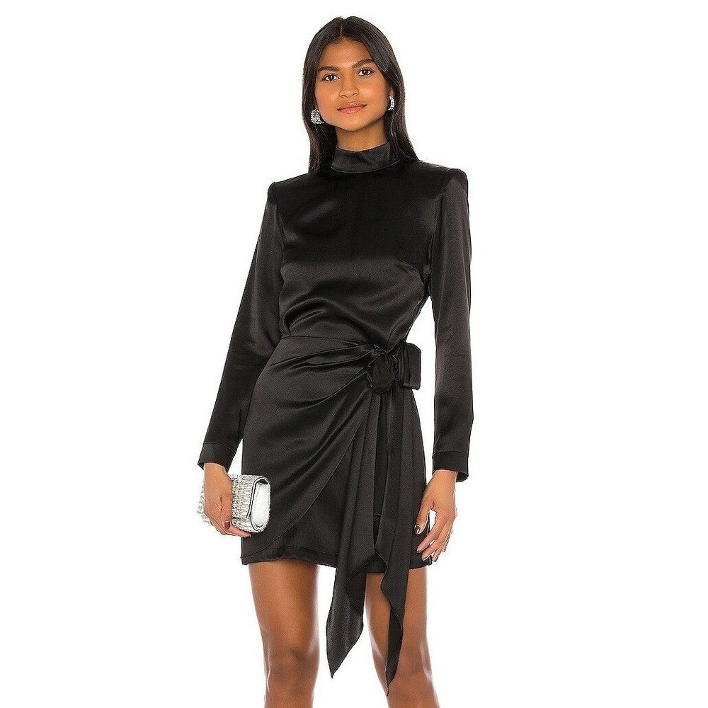 Amanda Uprichard Black Silk‎ Yasmin Dress